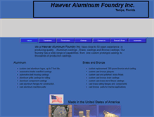 Tablet Screenshot of hawvercastings.com